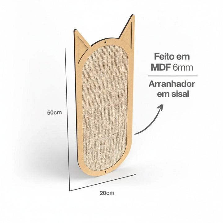 Arranhador para Gatos de Parede com Sisal - da Ronron - Ronron Home