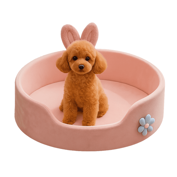 Cama para Cachorro Rosa Removível - da Ronron - Ronron Home