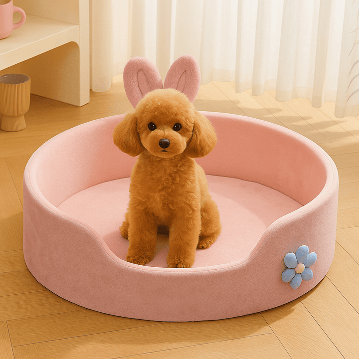 Cama para Cachorro Rosa Removível - da Ronron - Ronron Home