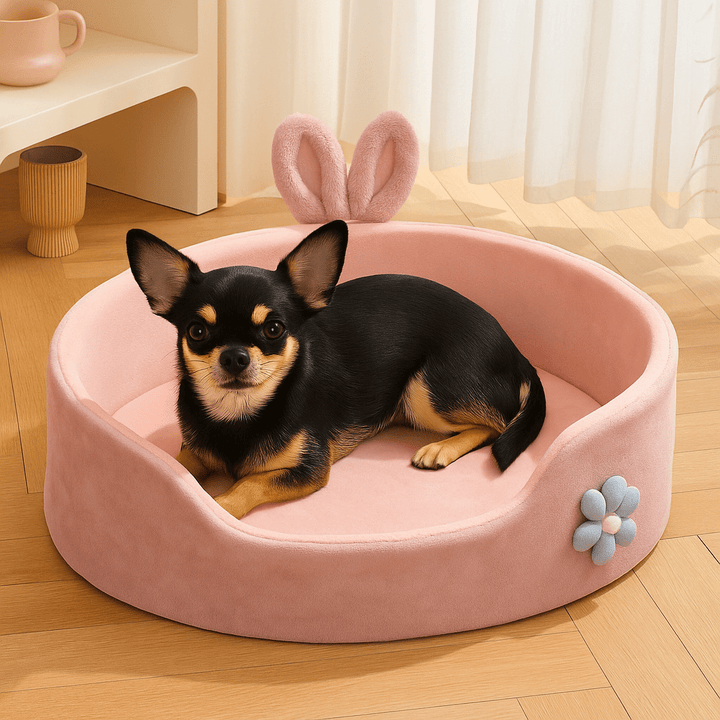 Cama para Cachorro Rosa Removível - da Ronron - Ronron Home