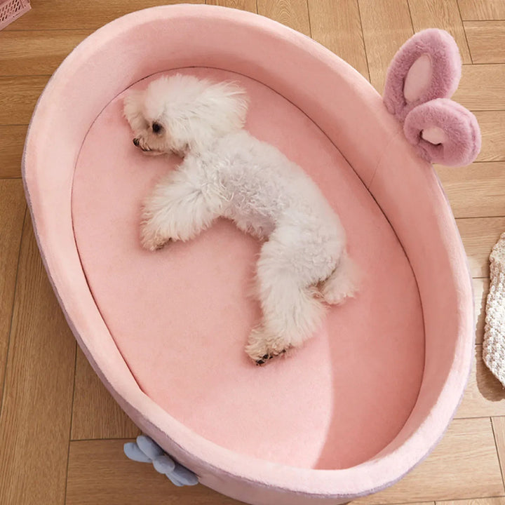Cama para Cachorro Rosa Removível - da Ronron - Ronron Home