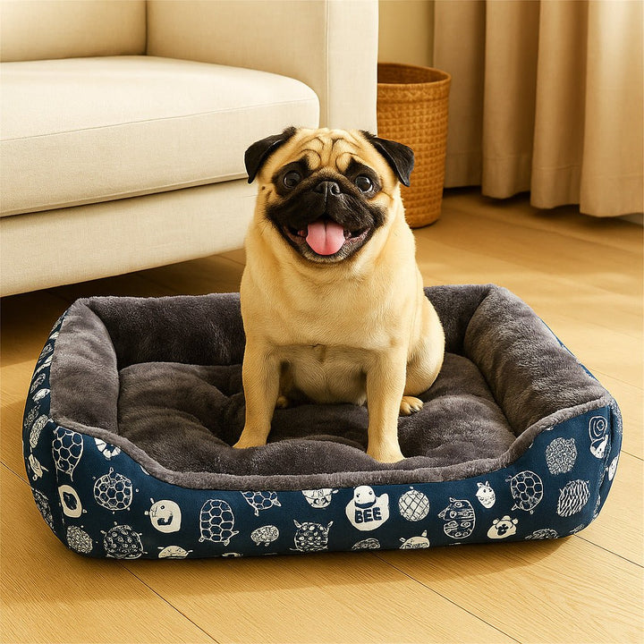 Cama para Cachorros Estampada Azul - da Ronron - Ronron Home