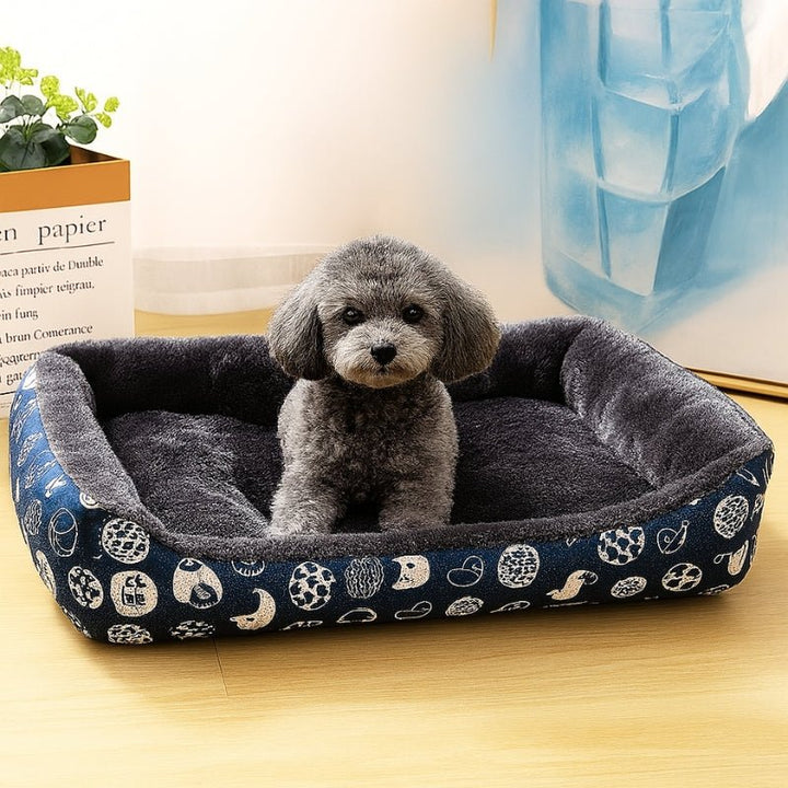 Cama para Cachorros Estampada Azul - da Ronron - Ronron Home