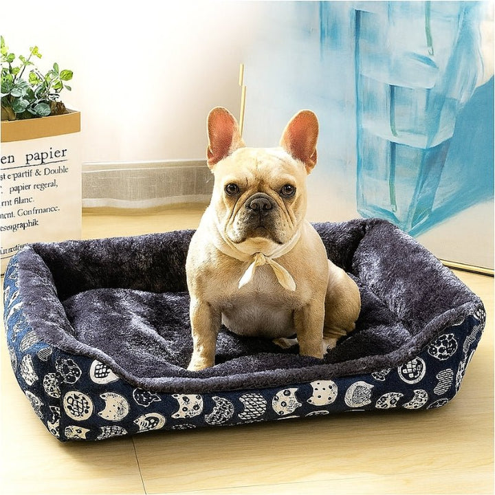 Cama para Cachorros Estampada Azul - da Ronron - Ronron Home