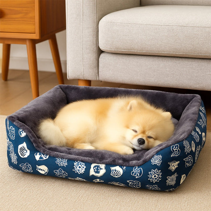 Cama para Cachorros Estampada Azul - da Ronron - Ronron Home