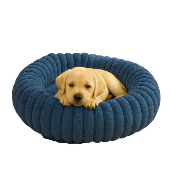 Cama para Cachorros Modelo Donut Premium Azul - da Ronron - Ronron Home