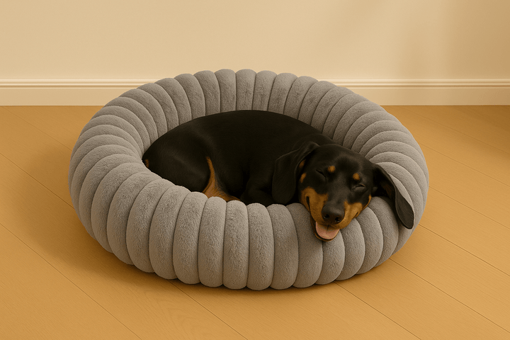 Cama para Cachorros Modelo Donut Premium Cinza - da Ronron - Ronron Home