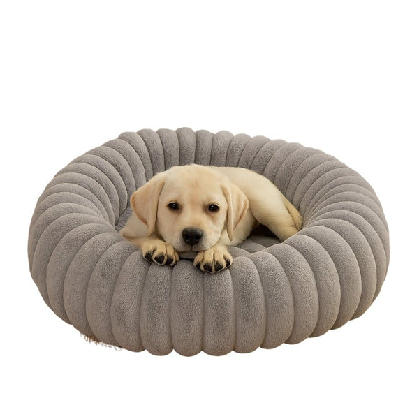 Cama para Cachorros Modelo Donut Premium Cinza - da Ronron - Ronron Home