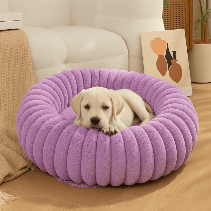 Cama para Cachorros Modelo Donut Premium Roxa - da Ronron - Ronron Home