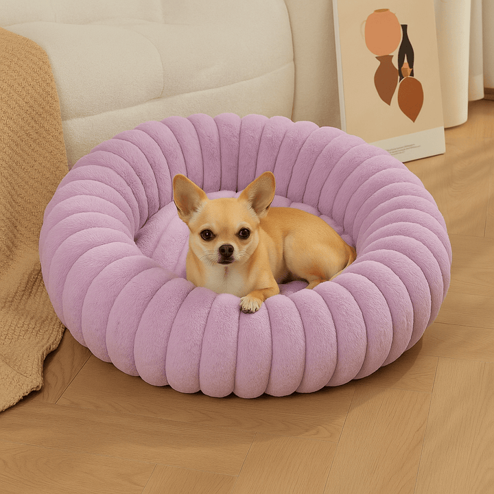 Cama para Cachorros Modelo Donut Premium Roxa - da Ronron - Ronron Home