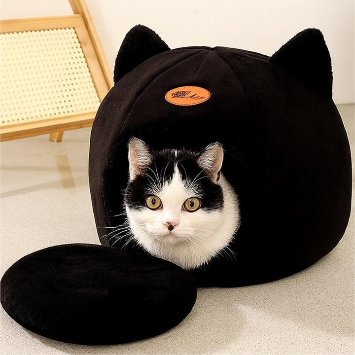 Cama para Gatos Confort Luxo Preta - da Ronron - Ronron Home