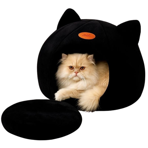 Cama para Gatos Confort Luxo Preta - da Ronron - Ronron Home
