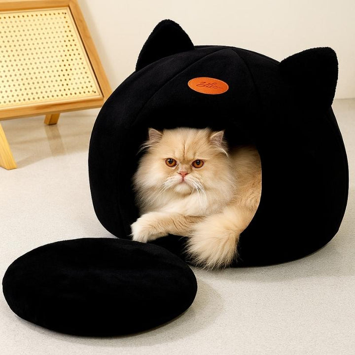 Cama para Gatos Confort Luxo Preta - da Ronron - Ronron Home