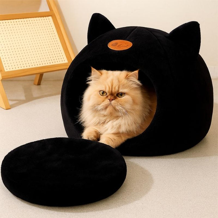 Cama para Gatos Confort Luxo Preta - da Ronron - Ronron Home