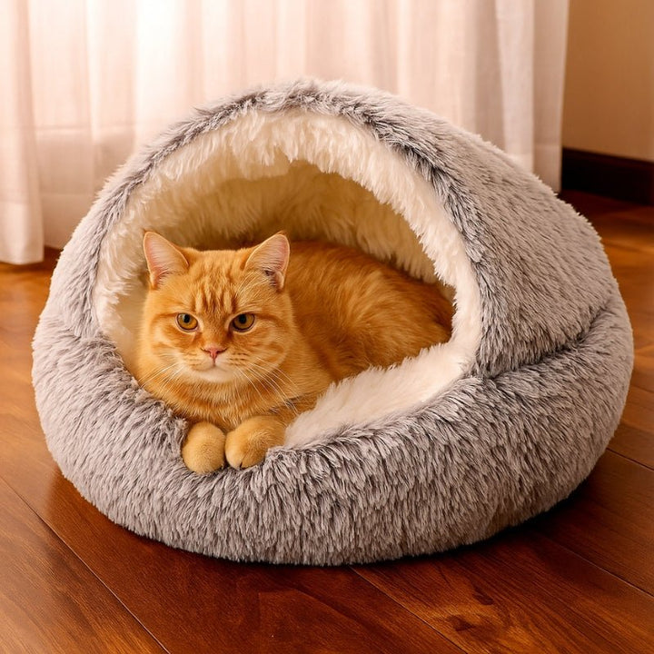 Cama para Gatos Modelo Ninho Cinza - da Ronron - Ronron Home