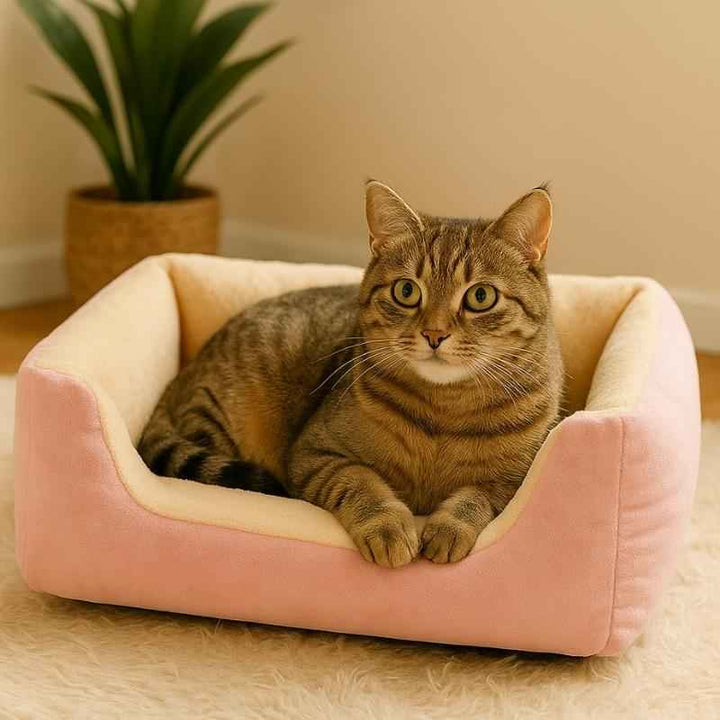 Cama para Gatos Premium Rosa - da Ronron