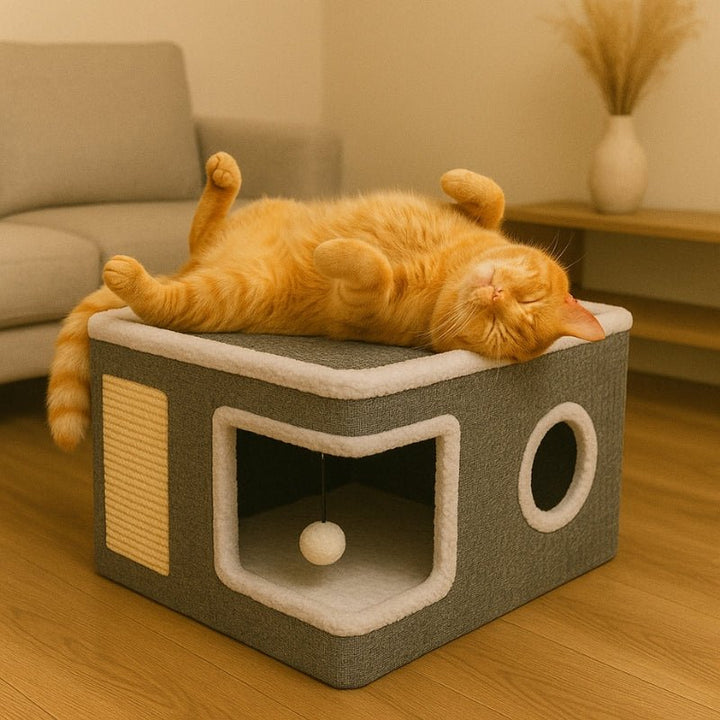 Cama para Gatos Premium Torre 4 Estações - da Ronron - Ronron Home
