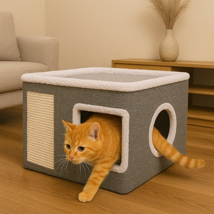 Cama para Gatos Premium Torre 4 Estações - da Ronron - Ronron Home