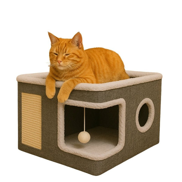 Cama para Gatos Premium Torre 4 Estações - da Ronron - Ronron Home