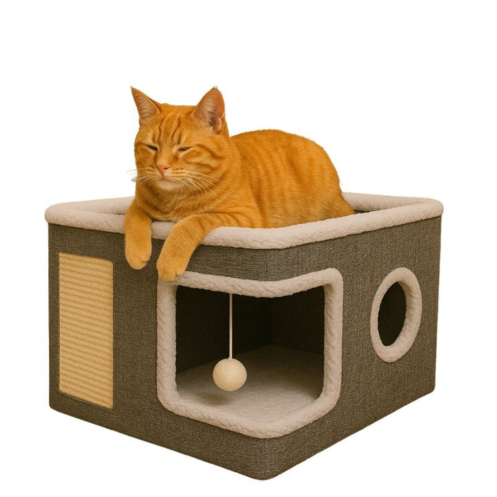 Cama para Gatos Premium Torre 4 Estações - da Ronron - Ronron Home