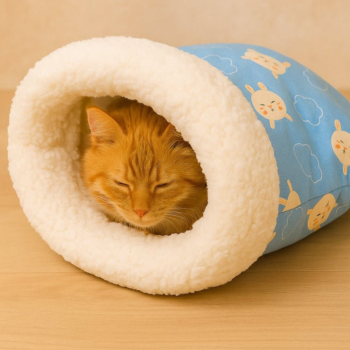 Cama para Gatos Saco Aventura Azul - da Ronron - Ronron Home