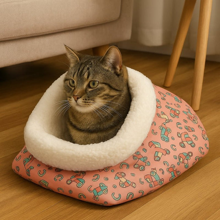 Cama para Gatos Saco Aventura Rosa - da Ronron - Ronron Home
