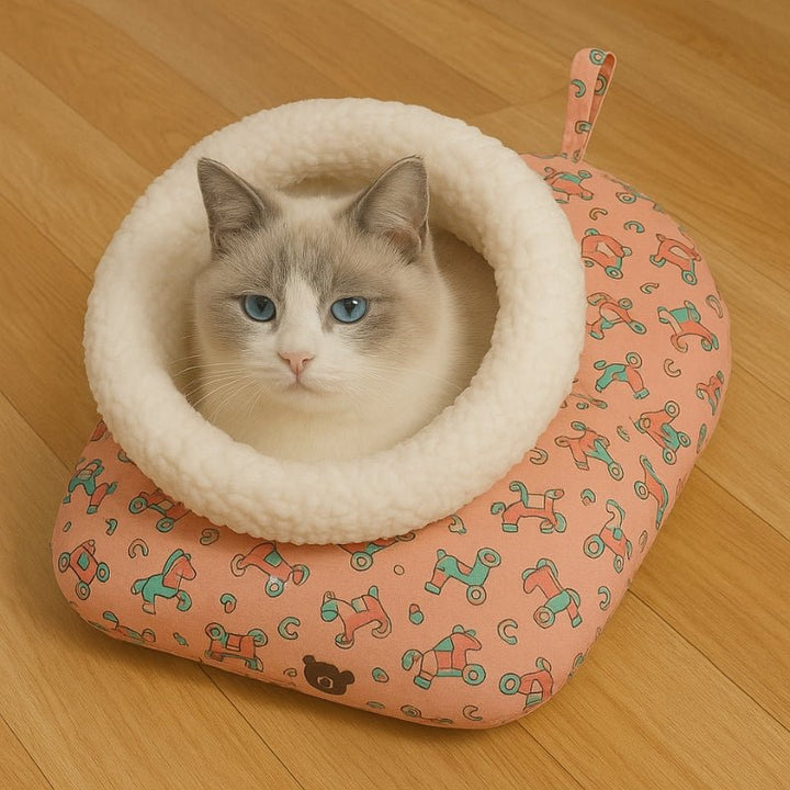 Cama para Gatos Saco Aventura Rosa - da Ronron - Ronron Home