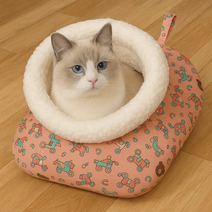 Cama para Gatos Saco Aventura Rosa - da Ronron - Ronron Home
