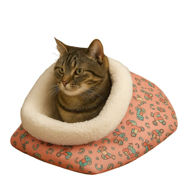 Cama para Gatos Saco Aventura Rosa - da Ronron - Ronron Home