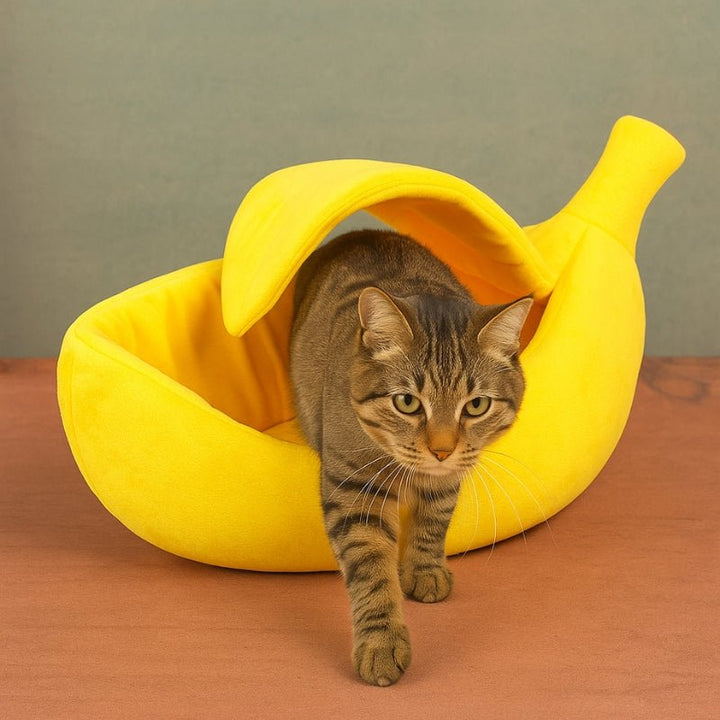 Cama para Gatos Temática Banana - da Ronron - Ronron Home