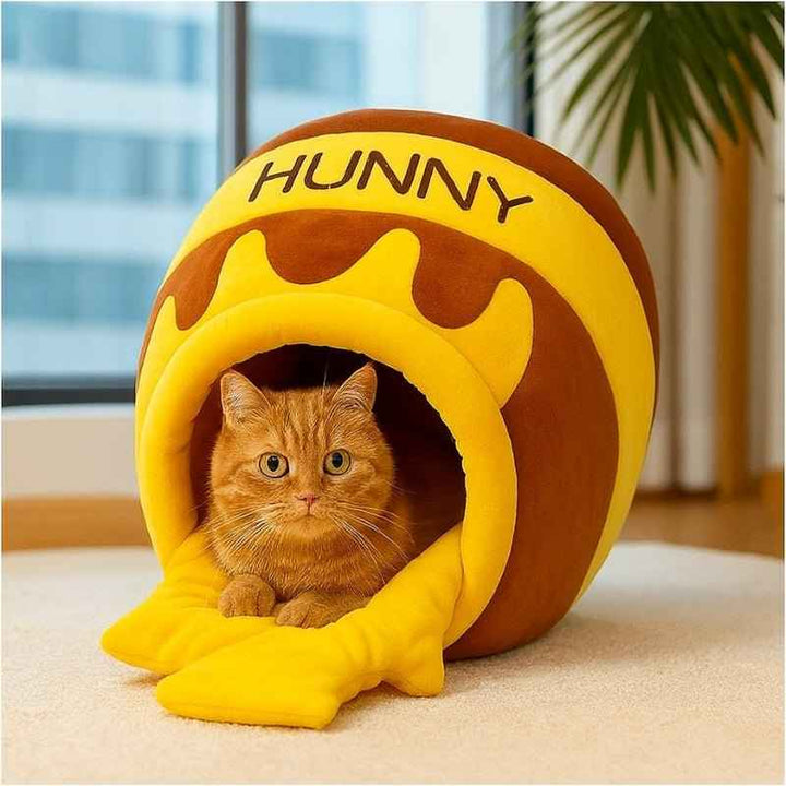 Cama para Gatos Temática Pote de Mel – da Ronron