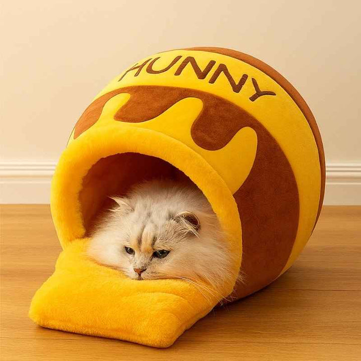 Cama para Gatos Temática Pote de Mel – da Ronron