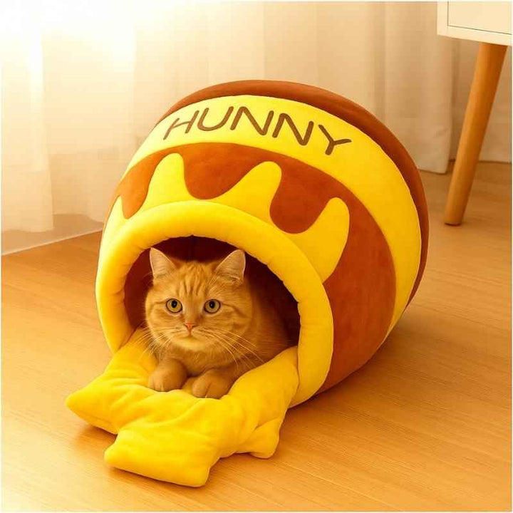 Cama para Gatos Temática Pote de Mel – da Ronron