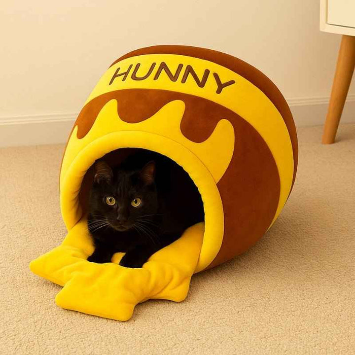 Cama para Gatos Temática Pote de Mel – da Ronron