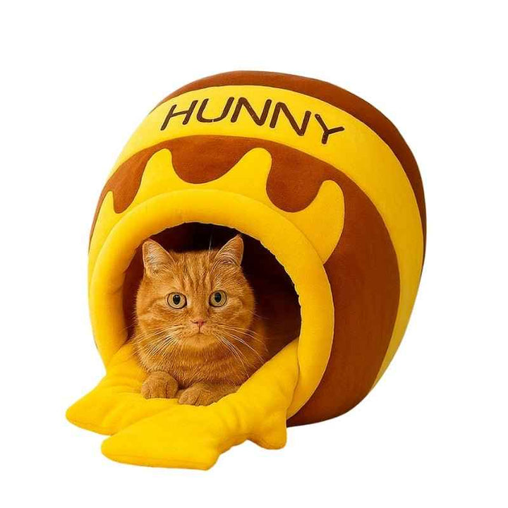 Cama para Gatos Temática Pote de Mel – da Ronron