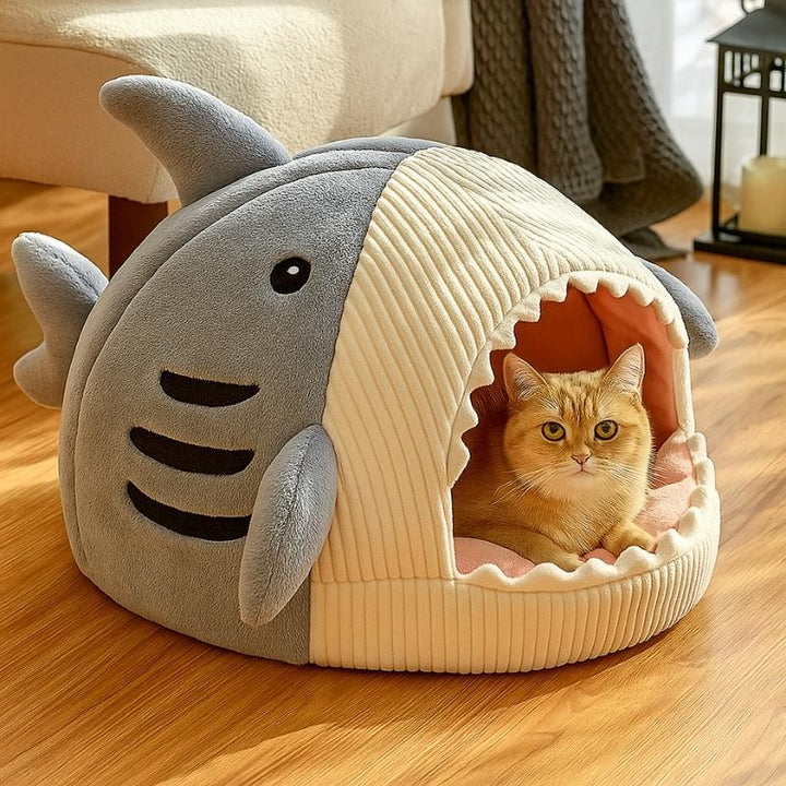 Cama Para Gatos Temática Tubarão Azul – Da Ronron - Ronron Home