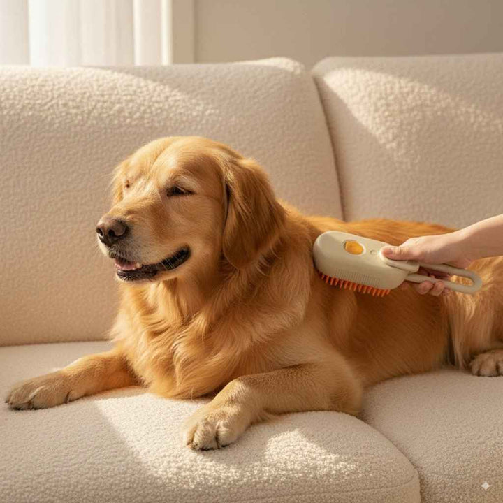 Escova para Cachorro a Vapor 3 em 1 - da Ronron