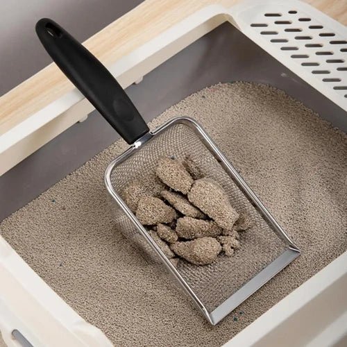 Pá Higiênica De Areia para Gatos Aço Inox - Ronron Home