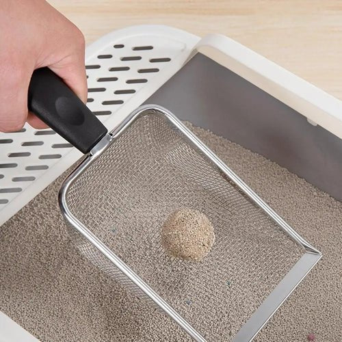 Pá Higiênica De Areia para Gatos Aço Inox - Ronron Home